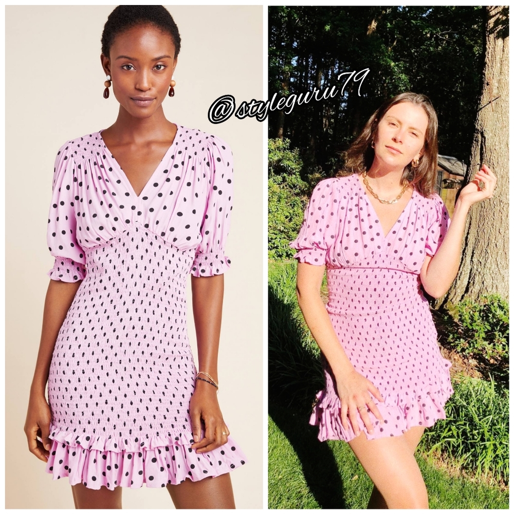 NWT, Anthropologie, Faithfull Sylvie Smocked Dress